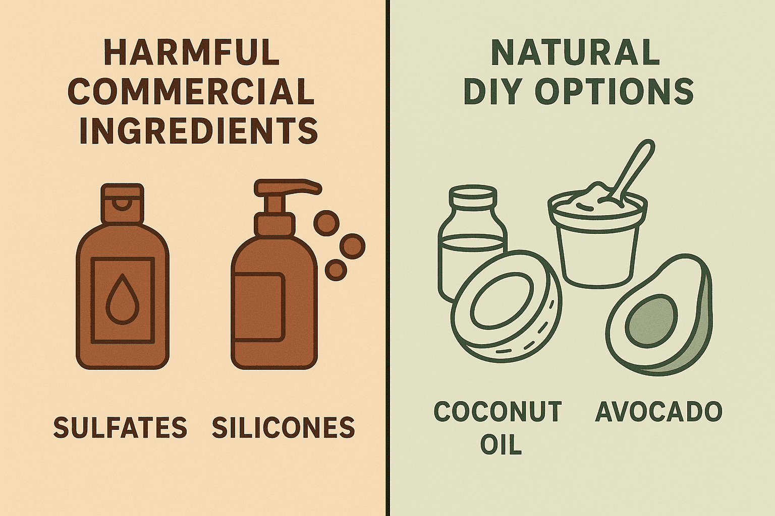 Harmful ingredients VS Natural options Harmful ingredients VS Natural options