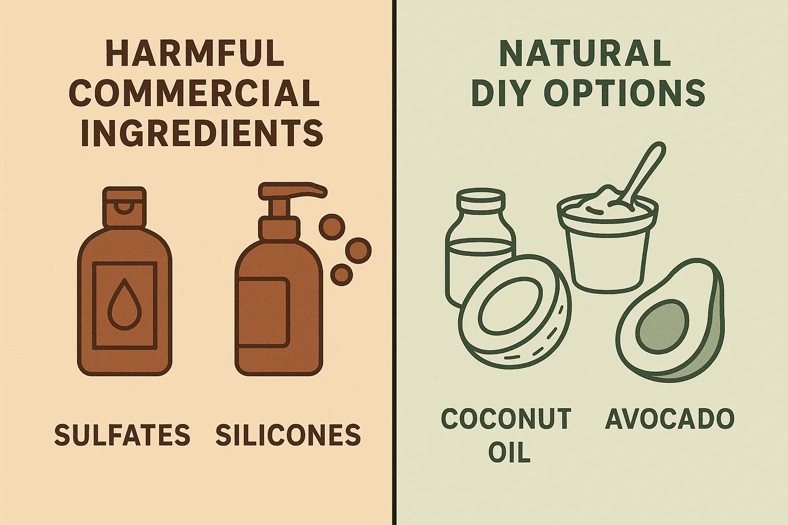 Harmful ingredients VS Natural options Harmful ingredients VS Natural options